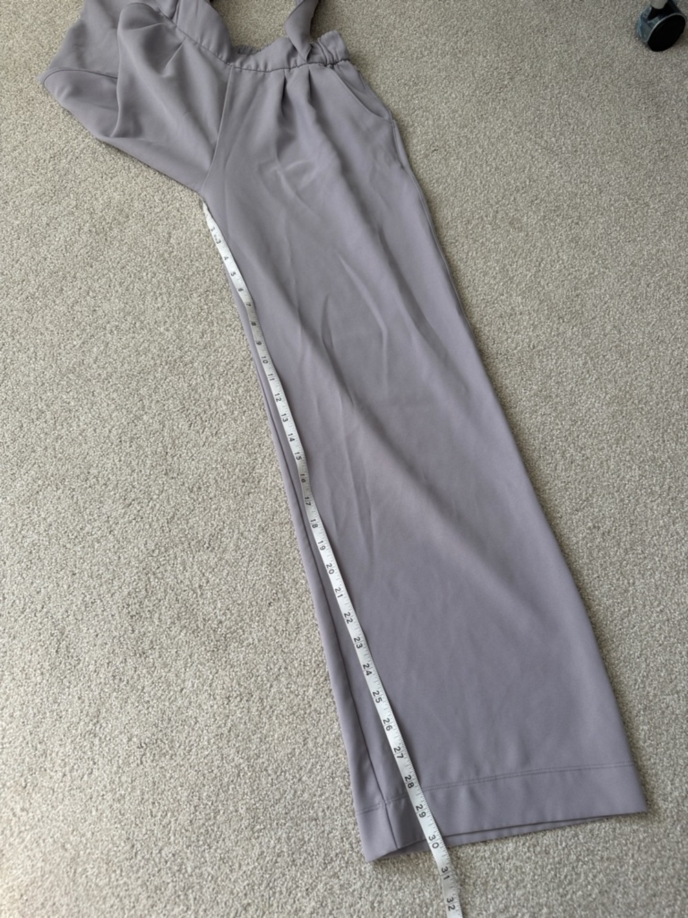 Lululemon Noir Pant Trouser Wide Leg Pant Women Size 4 Gray Pockets Silverscreen - Picture 12 of 12